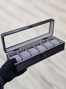 Factory Direct 12 Slot Leather Zipper <b>Watch</b> Box Storage Display Box Portable Storage Display <b>Watch</b> Travel Box - Product Image 3