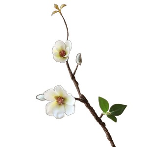 MSH Fiore Artificiale di Magnolia in Stile Cinese con Rami Texturizzati per Ufficio - Product Image 5