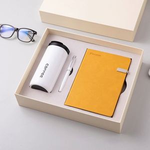 2025 2026Notebooks Customizable PU Leather Notebook Gift Box Set Business Gift <b>Journal</b> Gift Set With Pen and Coffee Bottle - Product Image 6