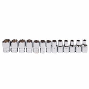 46pcs 1/4 "<span class=keywords><strong>Dr</strong></span> CRV thép Metric ổ cắm thiết lập với Ratchet xử lý, 46pcs ổ cắm công cụ thiết lập - Product Image 2