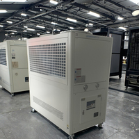 Silencioso y Estable de Bajo Consumo Energético -15 ℃   Enfriador Compacto Refrigerado por Aire con Motor y Bomba para Moldeo de Plástico y Refrigeración Industrial