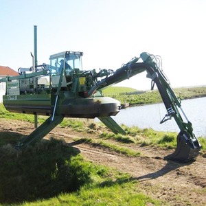 Draga a terne anfibia ad alta efficienza per dragaggio di aspirazione del fiume - Product Image 1