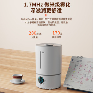 <b>Humidifier</b> 4L Ultrasonic Top Filling With Cooling Heating Home Use - Product Image 4
