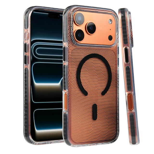 IMD Black Dot Pattern Design Business' Favorite Magnetic Phone Case | TPU+TPE+PET Eco Material | Anti-Fingerprint Shockproof |