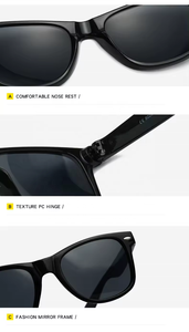 OEM personnalisé unisexe rétro lunettes de soleil plage pêche tourisme multicolore épissage UV400 <span class=keywords><strong>lentilles</strong></span> entreprise léger confortable - Product Image 2