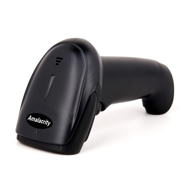 Supermarket 1D/2D Handheld Barcode Scanner for 2.4G USB Interface Laser/CCD/CMOS 1-Year Warranty Stock Management Black SDK