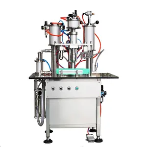 Semi automatic spray paint can aerosol filling machine from china supplier