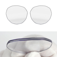 Sifier Gleam lentille lunettes de soleil lentille personnalisé célèbre photochromique luxe sans monture Anti huile Nylon polarisé rainure coupe lentille