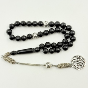 Cuentas de Oración Musulmanas de 10 mm, 33 Cuentas, Cuentas de Oración Islámicas, Pulsera de Traje de Baño, Cuentas de Oración de Madera Eléctrica, Kehribar Tesbih - Product Image 1