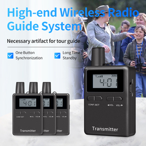 Transmisor y receptor de audio inalámbrico de 2,4G para entrenamiento de viajes en grupo y visitas a la fábrica Sistema de guía turístico Walkie Talkie - Product Image 3