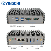 Intel Celeron J6426 DDR4 M.2 NVME SSD affichage à trois écrans HD * 2 + DP sans ventilateur Mini PC industriel Quad Core
