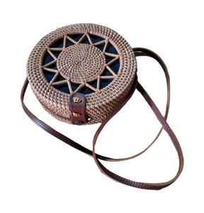 Set of two <b>bamboo</b> <b>basket</b> with two handle, 100% natural rattan craft from Vietnam now on sale - Product Image 3