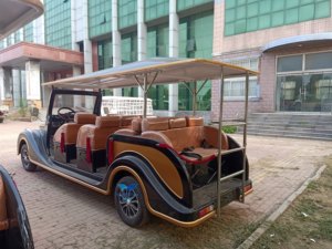 รถกอล์ฟ11-Seater ไฟฟ้าแบบคลาสสิกรถกอล์ฟแบบเปิดประทุนไฟฟ้าแนววินเทจ - Product Image 6