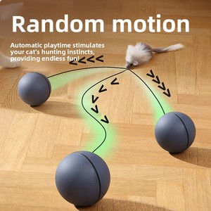 Pelota Eléctrica Rodante <span class=keywords><strong>para</strong></span> Mascotas, Perros y <span class=keywords><strong>Gatos</strong></span>, Resistente <span class=keywords><strong>a</strong></span> Mordidas, Autoentretenimiento, Alivia el Aburrimiento - Product Image 4