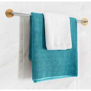 Étagère de salle de bain <span class=keywords><strong>extensible</strong></span> en bambou-<span class=keywords><strong>bois</strong></span> et acier inoxydable/porte-serviettes/porte-serviettes et crochets de cuisine - Product Image 4