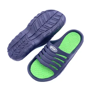 Durable Lightweight Men Indoor Outdoor EVA Injection Soft Home Slippers with Customize Insole