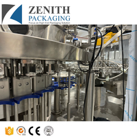 Machine de remplissage automatique de boissons gazeuses en canettes/bouteilles, ligne de production de bière, de soda et d'eau pour canettes en PET et en verre
