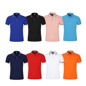 T-shirt unisexe en piqué tricoté de haute qualité 100 % coton 220 GSM respirant avec col et poignets unis, personnalisable avec logo et couleur, manches courtes - Product Image 3