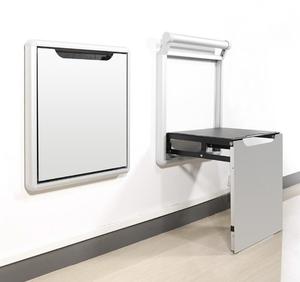 Zenewood ẩn gấp Giày băng ghế dự bị siêu mỏng ghế tường treo Phân - Product Image 2