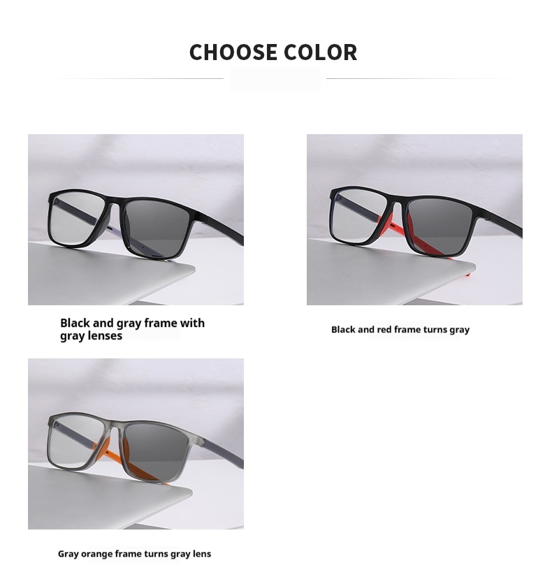Lunettes de lecture photochromiques multifocales progressives