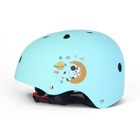 Trottinette Électrique Double Usage à Motif Dessin Animé, Vélo, Skateboard et Patins à Roulettes avec Équipement de Protection et Casque pour Enfants et Adultes