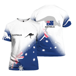 T-shirt d'été pour homme avec <span class=keywords><strong>armoiries</strong></span> de la fête de l'<span class=keywords><strong>Australie</strong></span>, imprimé, séchage rapide, respirant, 100% polyester, coupe classique, décontracté - Product Image 4