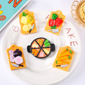 <b>Play</b> Food Vegetable Cutting Board Set Resin Kitchen Toys For Kids Ages <b>5</b> 7 Years Unisex - Product Image 1