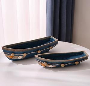 Barco Mediterráneo adornos de estilo marino modelo de barco creativo artesanías <span class=keywords><strong>barcos</strong></span> <span class=keywords><strong>piratas</strong></span> configurar pequeños <span class=keywords><strong>barcos</strong></span> de madera - Product Image 2