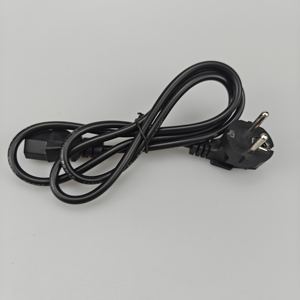 سلك كهرباء تيار متردد بقطر سلكي 3 شقوق من الاتحاد الأوروبي ، سلك كهربائي بواجهة 3PIN - Product Image 2