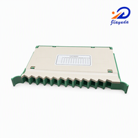 Module de distribution de fibres optiques OEM ODM haute densité 24 fibres ODF, 12 ports LC Duplex SC Simplex, plateau de distribution de fibres intégré, boîtier ABS