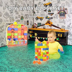 Các loại màu sắc <span class=keywords><strong>DIY</strong></span> giáo dục bé xây dựng khối thiết lập nhựa <span class=keywords><strong>DIY</strong></span> lắp ráp phong cách với khối - Product Image 3