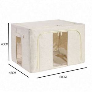 Modern Fabric <b>Stool</b> Ottoman Foldable Storage Ottoman <b>Bedroom</b> Storage <b>Stool</b> <b>Stool</b> With Storage Box - Product Image 1