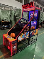 Machine de tir de basket-ball de sport à pièces Machine de jeu d'arcade de basket-ball de rue à grand écran de 55 pouces pour adultes