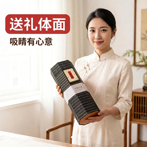 Bamboo Woven Mooncake Gift Box Hexagonal Cylindrical Shape Mid Autumn Festival High End Bamboo Wood Packaging Custom Logo - Product Image 1