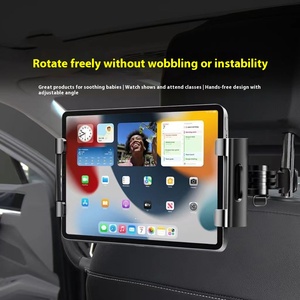 Support de téléphone portable télescopique transfrontalier pince d'ordinateur plate <span class=keywords><strong>fixe</strong></span> pour siège arrière de voiture oreiller chaise compatible téléphones mobiles - Product Image 2