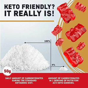 Gomitas de Vinagre de Sidra de Manzana OLLI Orange, Tabletas Adelgazantes Orphic Nutrition, Vitaminas Adelgazantes Keto Life Aptas para Dieta Keto, Recién Nacidos - Product Image 2