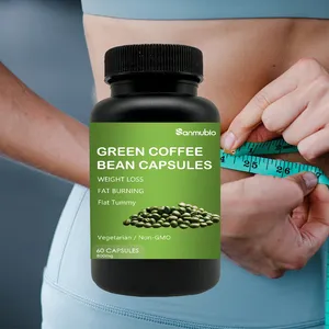 קפסולות תמצית פולי קפה ירוק OEM פולי קפה ירוק טבעוני 800 מ""ג לירידה במשקל
