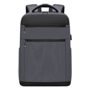 Sac à dos léger et imperméable personnalisé avec logo, port USB, pour ordinateur portable, idéal pour les voyages d'affaires, l'école et le bureau - Product Image 1