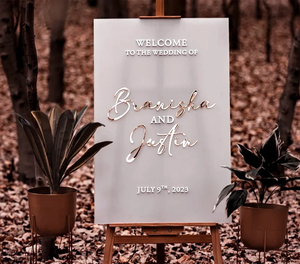 Letrero de bienvenida acrílico 3D personalizado para boda, letrero acrílico con bordes ondulados, apellido, boda, ensayo, <span class=keywords><strong>cena</strong></span>, Baby Shower, evento, letrero Acrílico - Product Image 6