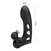 Pretty Love Vibrateur à doigts en silicone imperméable à 10 vibrations pour femmes