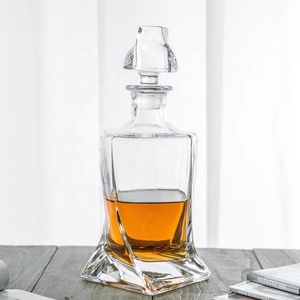 Carafe à whisky moderne de luxe sans plomb, prix d'usine en gros, bouteille de vin ou de <span class=keywords><strong>vodka</strong></span> personnalisée gravée, 500-1000 ml - Product Image 3