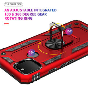 Vente en gros TPU PC étui de téléphone portable pour Google <span class=keywords><strong>Pixel5</strong></span> XL 360 anneau de support antichoc couverture en gros étui de téléphone portable - Product Image 4