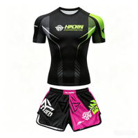 Ensemble Rash Guard BJJ Personnalisé No-Gi – Haut et Short de Compression Imprimés sur Mesure pour l'Entraînement – Motif Exclusif