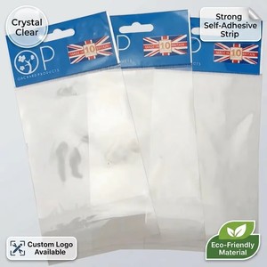 Bolsas de Embalaje de Celofán Transparentes OPP/BOPP Reciclables con Logotipo Personalizado, Autoadhesivas, Impresas en Huecograbado, Venta al Por Mayor - Product Image 1