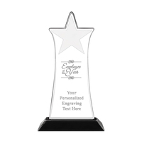 Trophée en acrylique personnalisé WeiVista pour compétition sportive, récompense de jeu avec logo gravé, fabricant d'usine