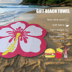 Phổ Biến Kỹ Thuật Số In Ấn Nhanh Chóng Khô Món Quà Sang Trọng Khăn Tùy Chỉnh Thấm Sợi Nhỏ Cá Nhân Hình Bãi Biển Khăn - Product Image 2