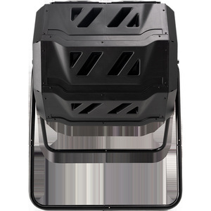 Bac à compost ABEPC 300L en plastique noir, outil de jardinage manuel pour le compostage en cour et la fermentation d'engrais organiques - Product Image 1