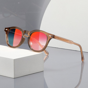 Gafas <span class=keywords><strong>de</strong></span> <span class=keywords><strong>Sol</strong></span> <span class=keywords><strong>de</strong></span> Moda, Redondas, Montura Completa, <span class=keywords><strong>de</strong></span> Lujo, Marca Privada, Ligeras, con Protección UV400, Cómodas, Unisex, 2026 - Product Image 3