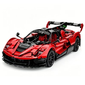 Set di Blocchi da Costruzione Personalizzabile 1:8, 4058 Pezzi, <span class=keywords><strong>Modello</strong></span> di Auto Sportiva Tecnica Rossa in ABS, Giocattolo Puzzle Fai-da-Te, Regalo di Natale - Product Image 2