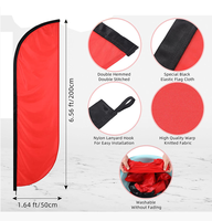 Bannière de drapeau en forme de larme sur mesure ONLY FLAG, simple ou double face, drapeau à plume personnalisé pour la publicité de votre entreprise - Ajouter un logo